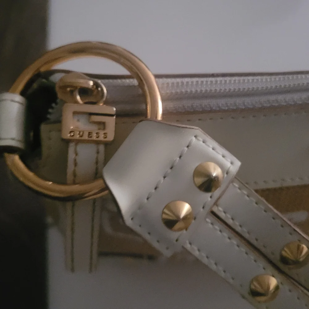 GUESS Y2K Natural Jute Purse